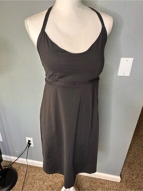 Patagonia Black Halter-Style Midi Dress